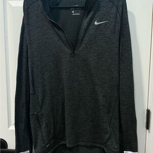 Nike Charcoal Gray Dri-FIT Half-Zip Pullover